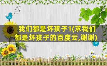 我们都是坏孩子1(求我们都是坏孩子的百度云,谢谢)
